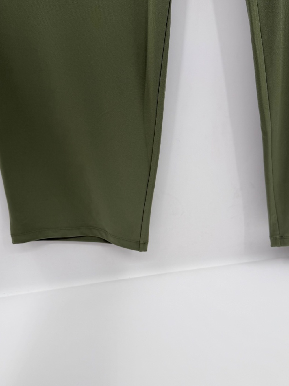 Susan Graver Pants Women XLP Green Liquid Knit Wide Leg Stretch Pull On Pockets - Picture 3 of 12